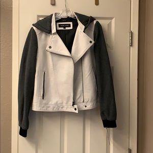 White leather jacket